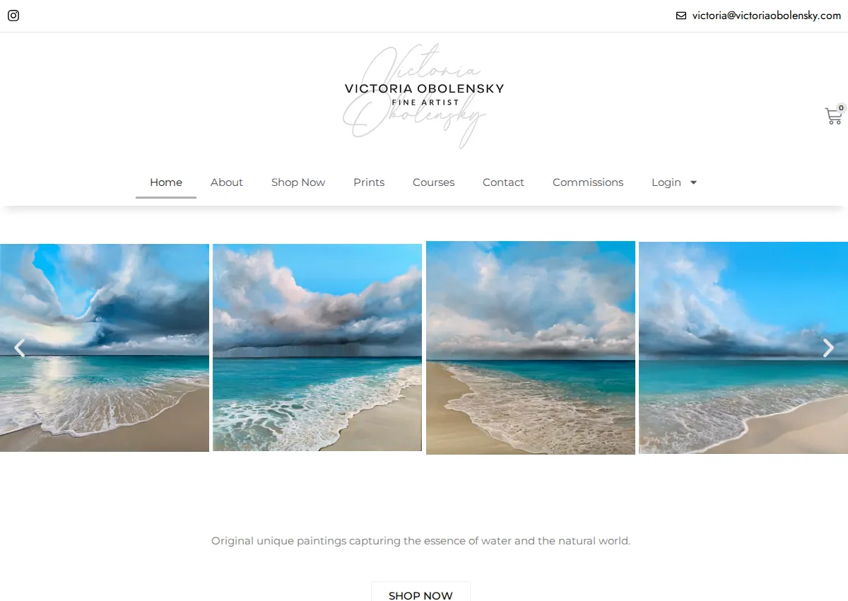 Store homepage