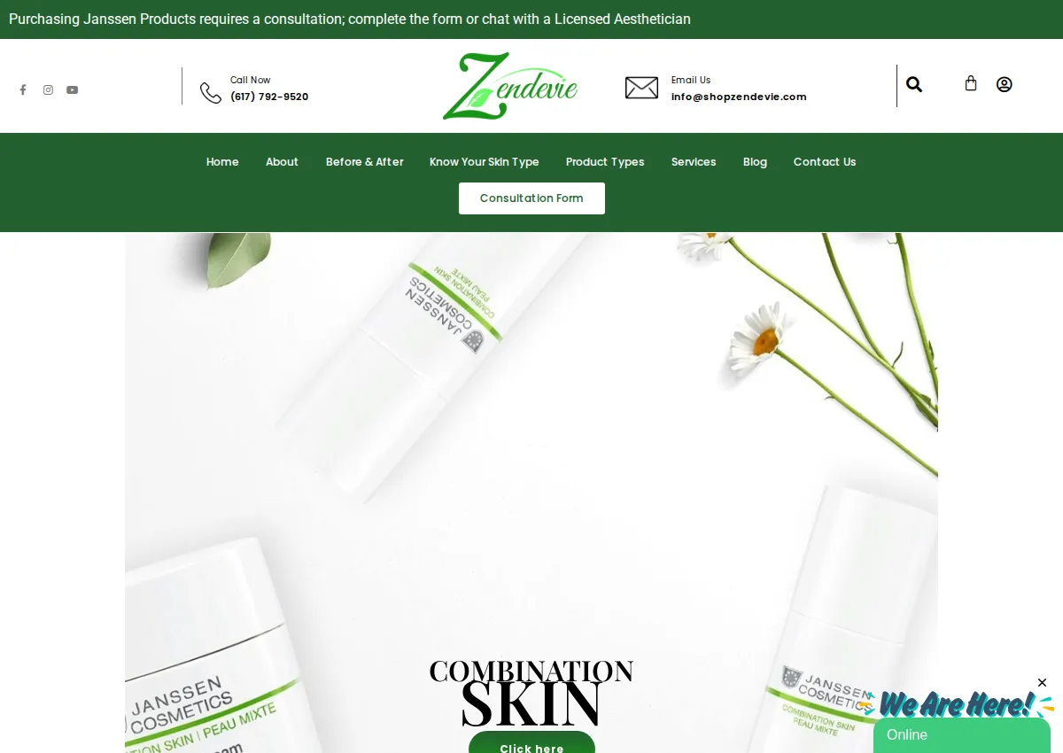Store homepage