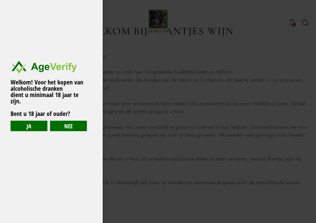 Store homepage