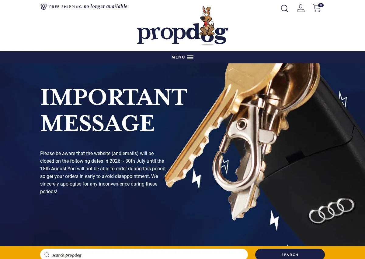 Store homepage