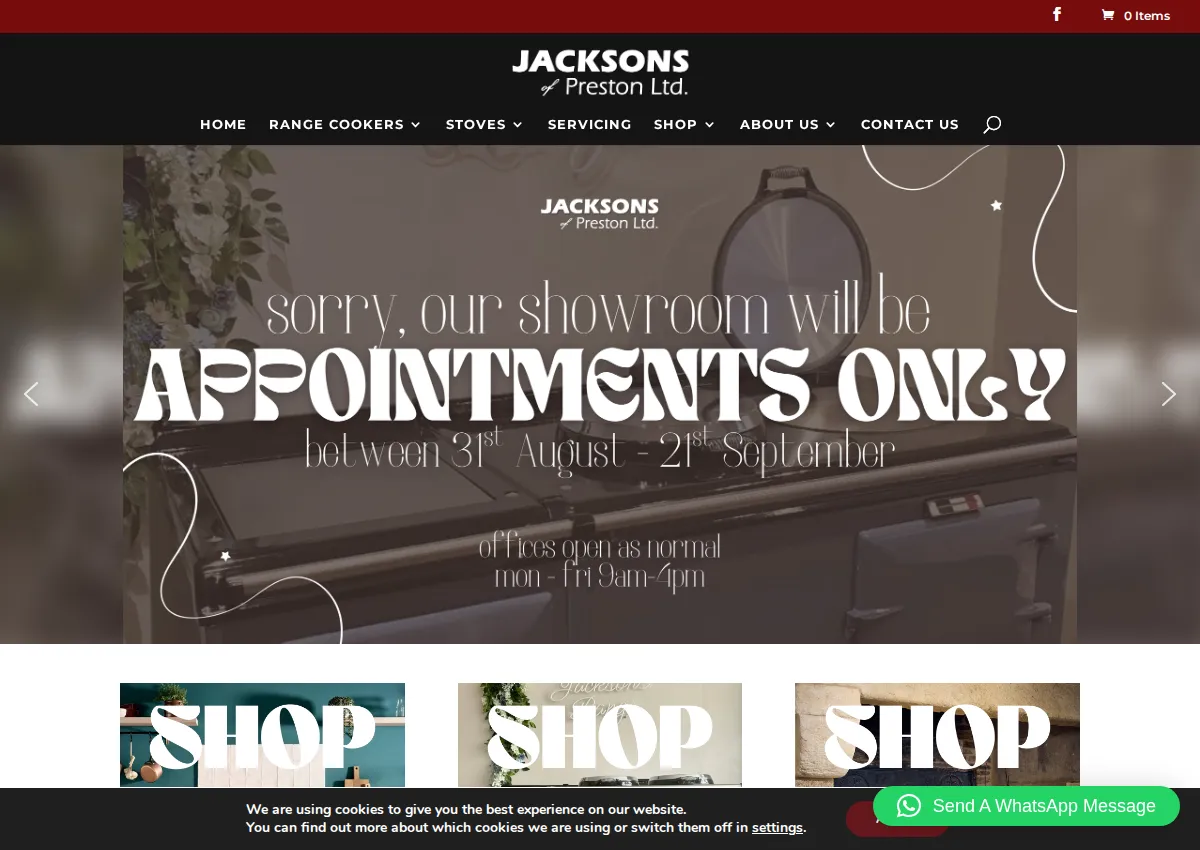 Store homepage