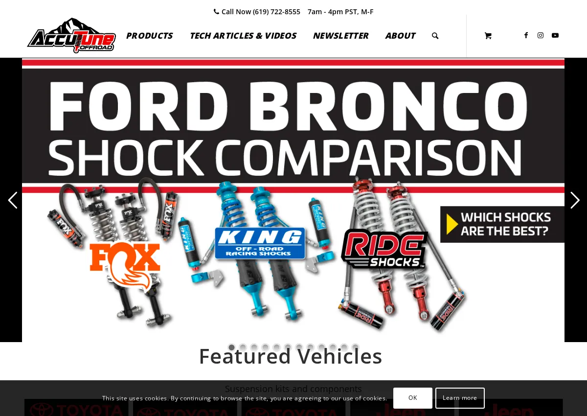 Store homepage