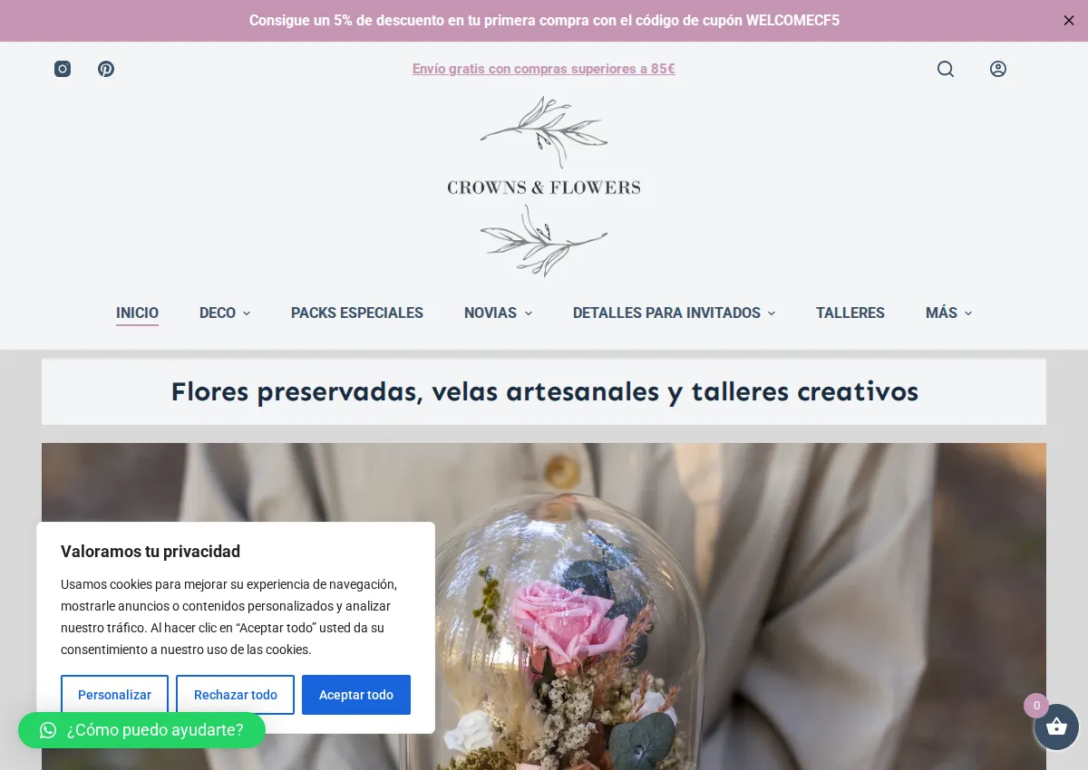 Store homepage