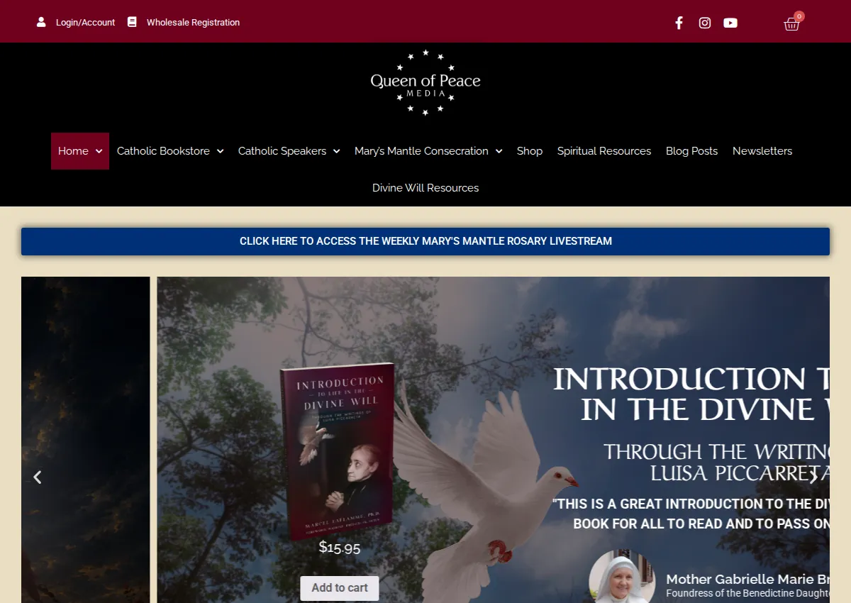 Store homepage