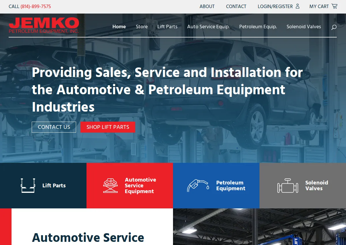 Store homepage
