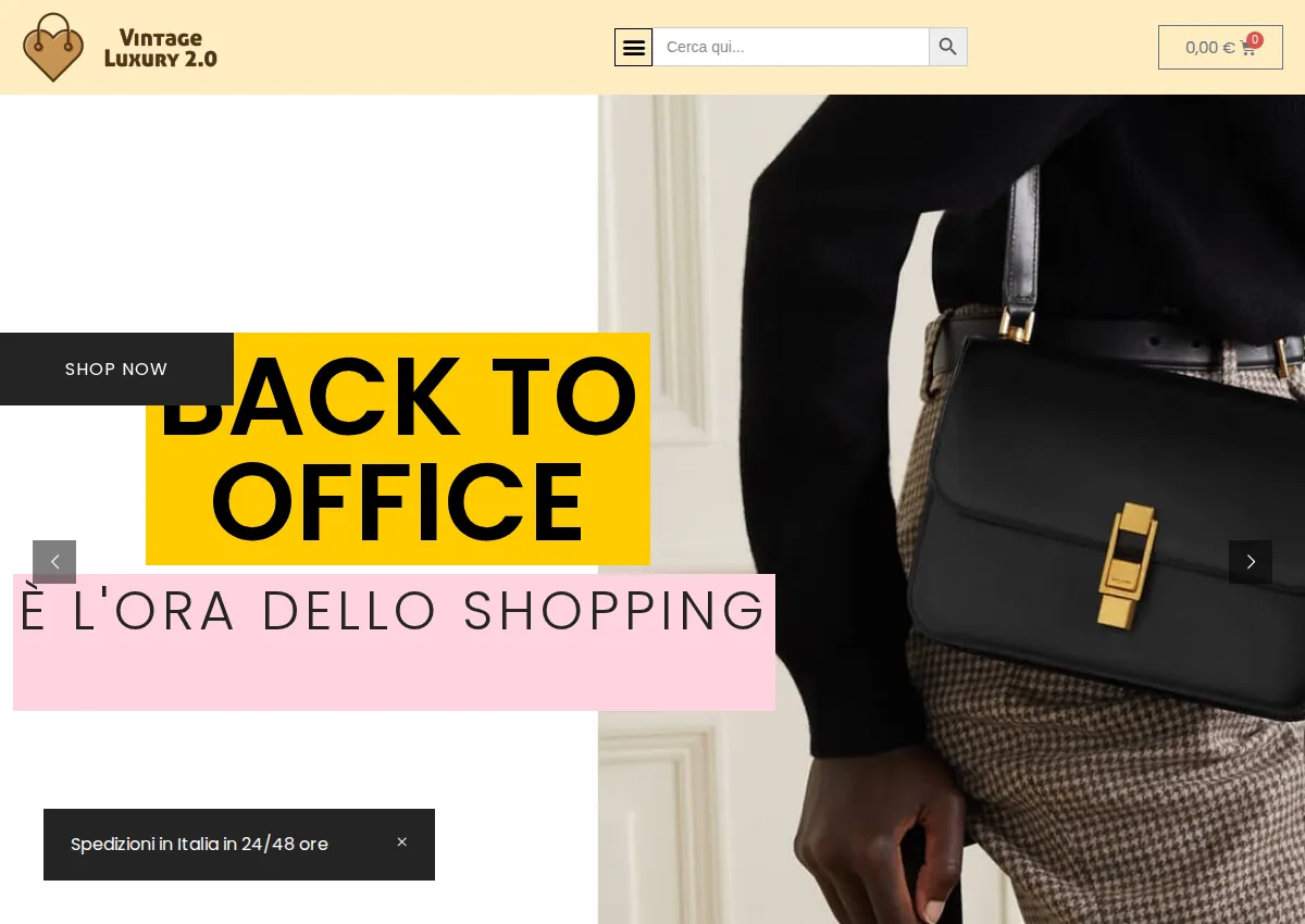 Store homepage