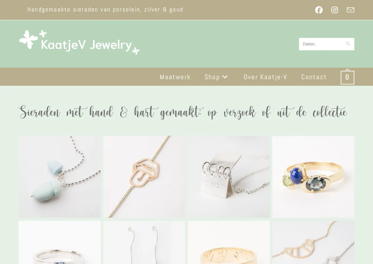 Store homepage