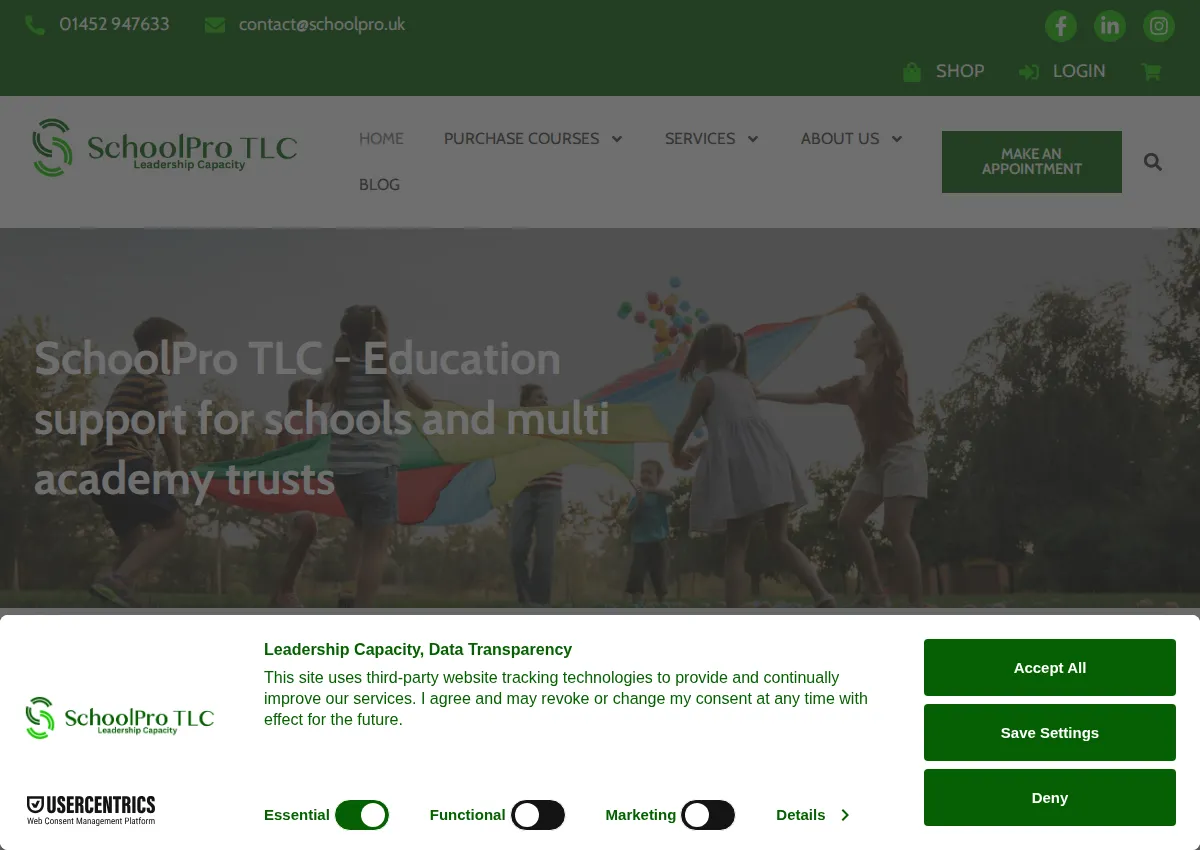 Store homepage