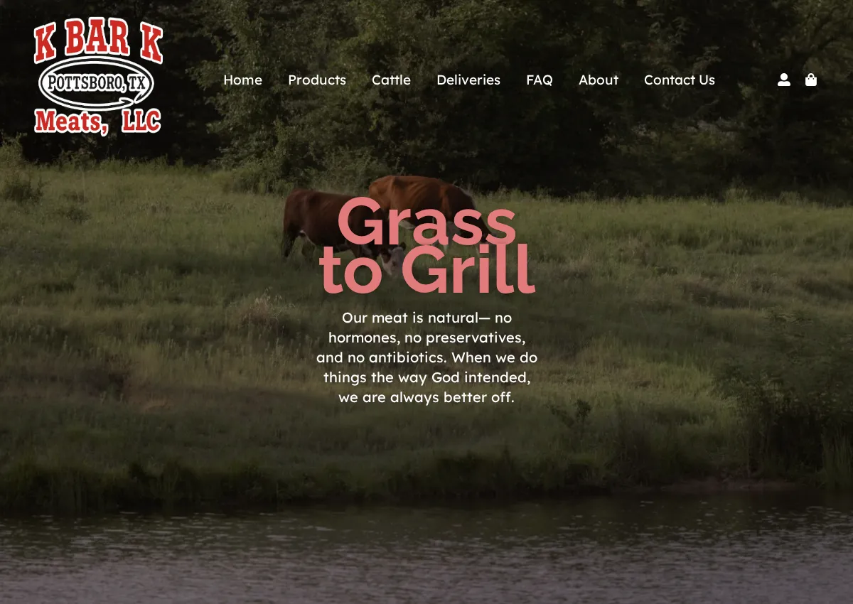 Store homepage