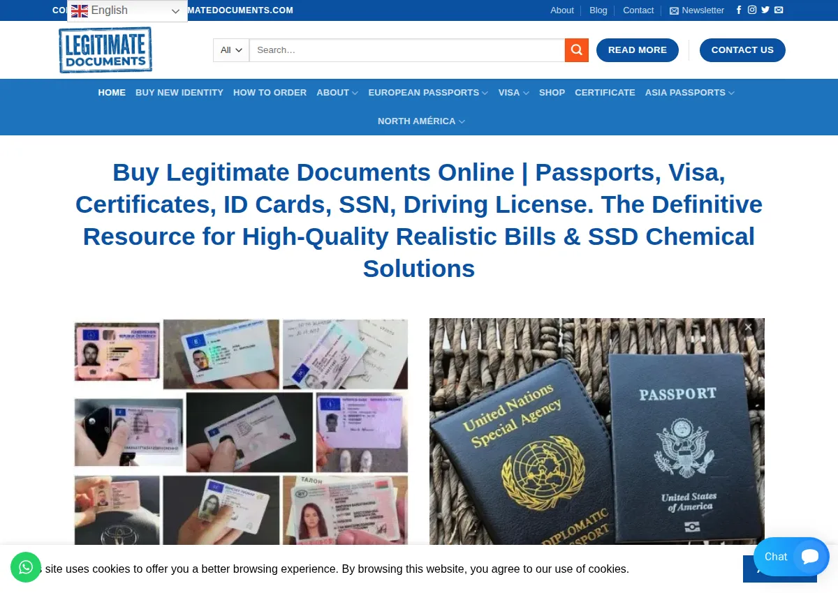 Store homepage