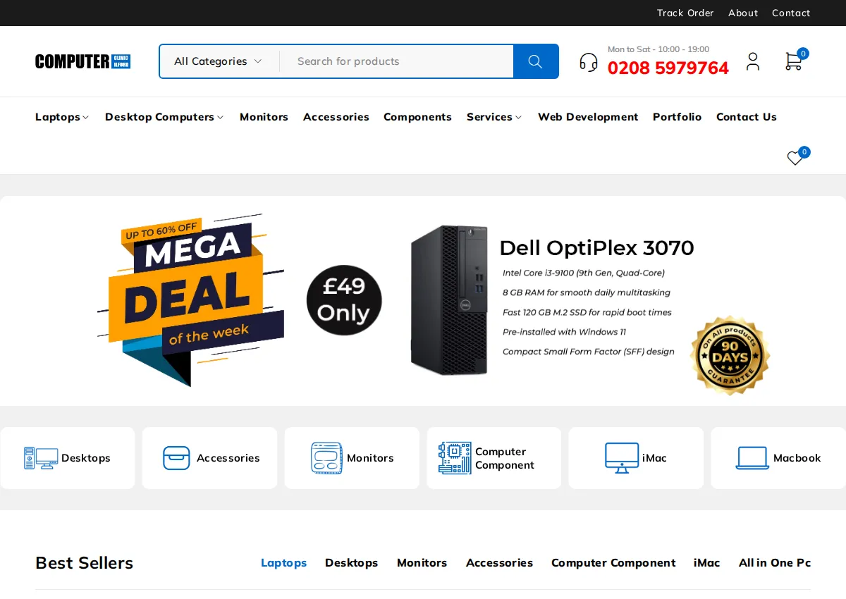 Store homepage