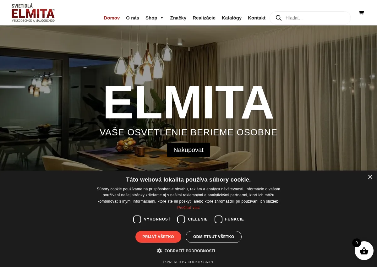 Store homepage
