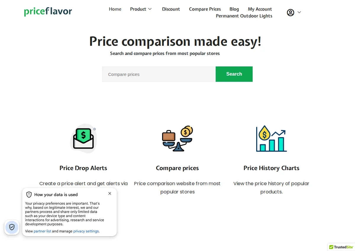 Store homepage