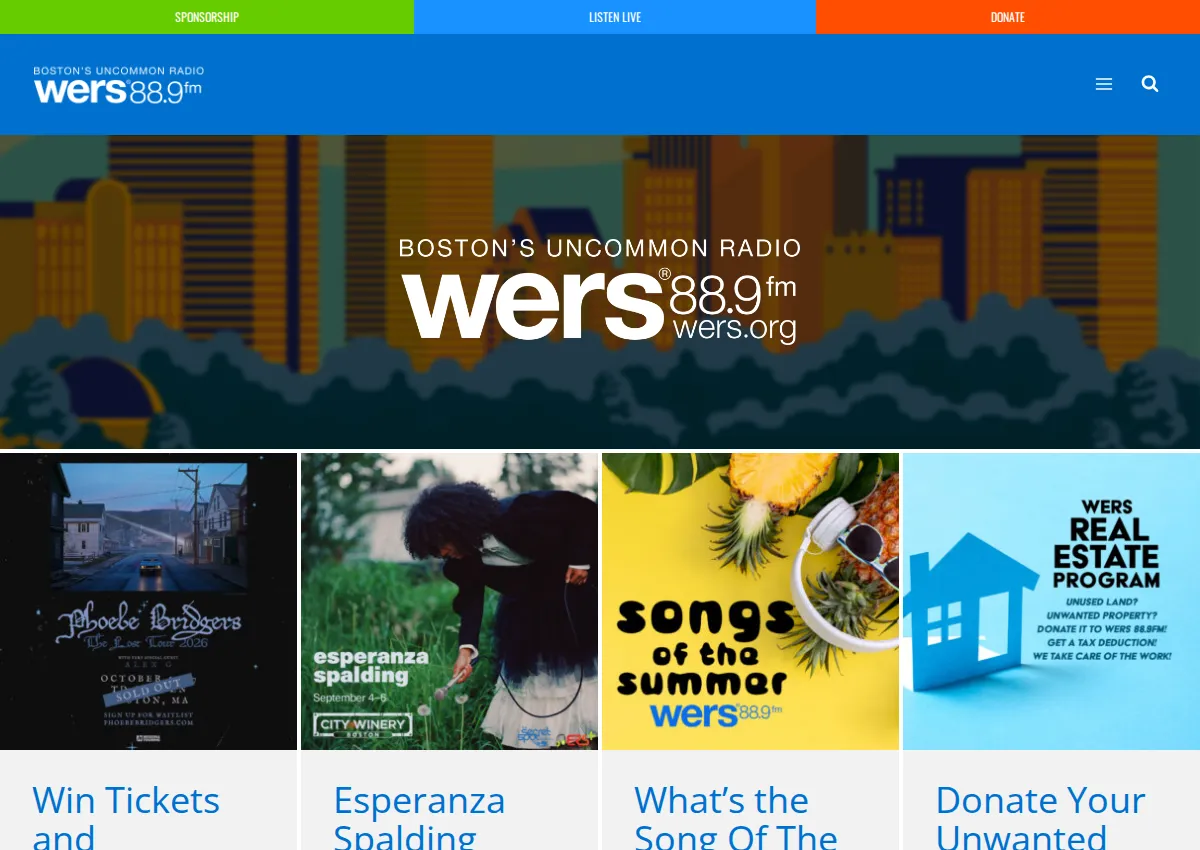 Store homepage