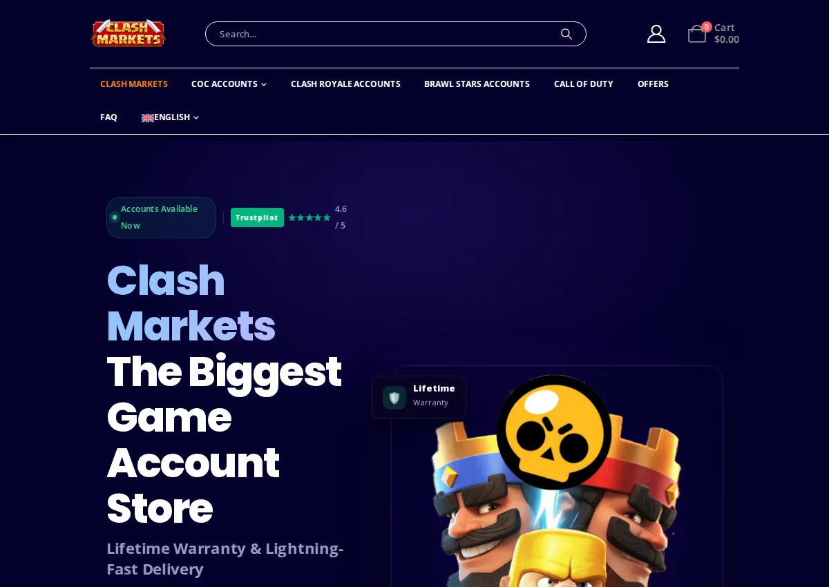 Store homepage