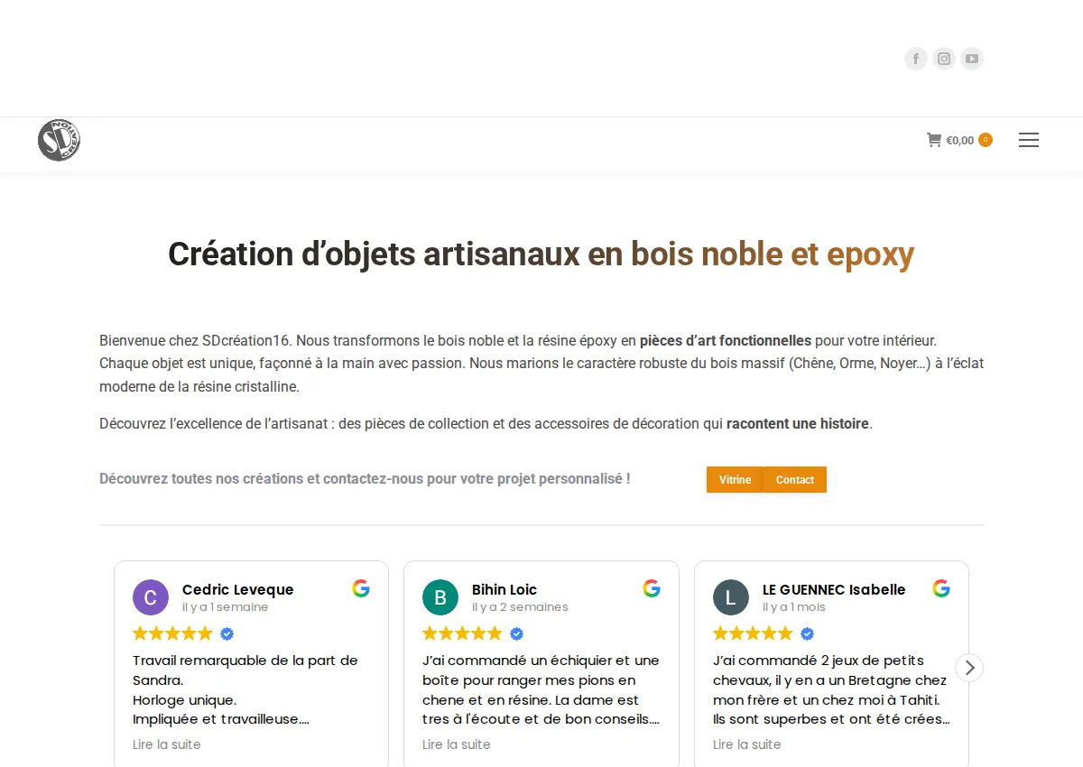 Store homepage