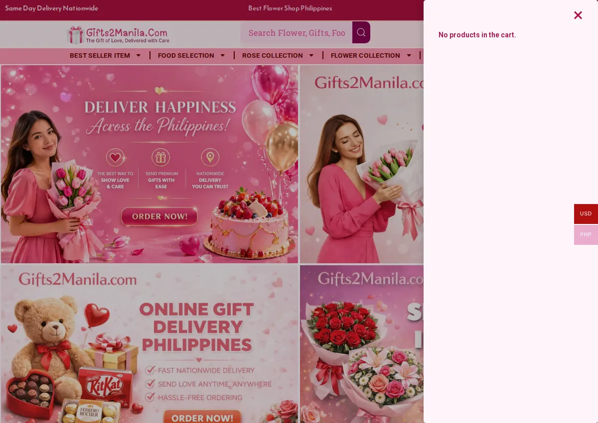 Store homepage