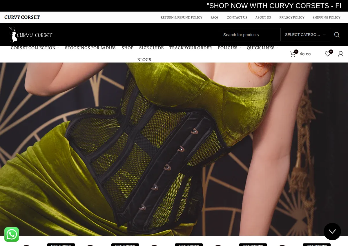 Store homepage