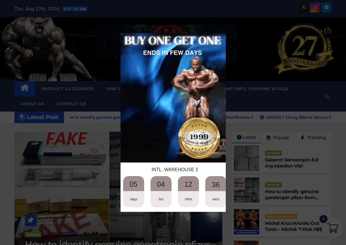 Store homepage