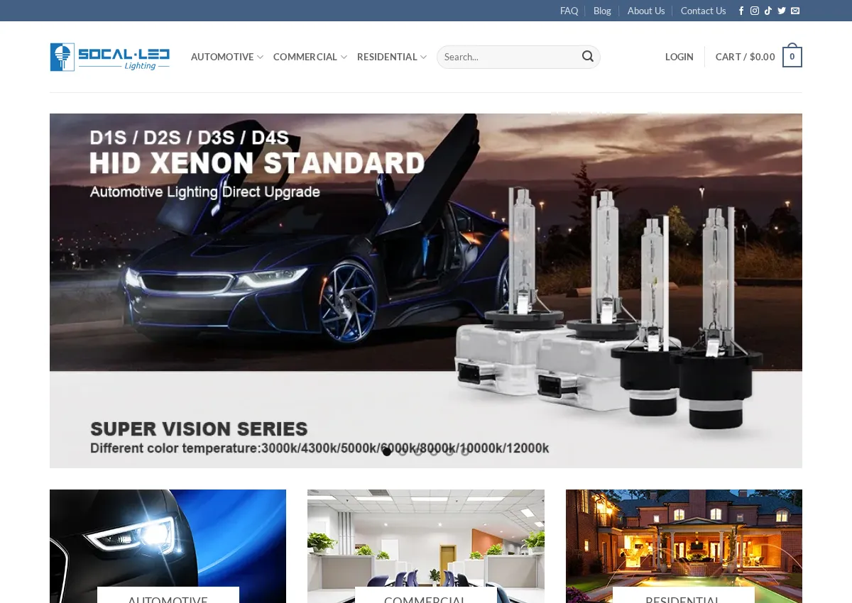 Store homepage