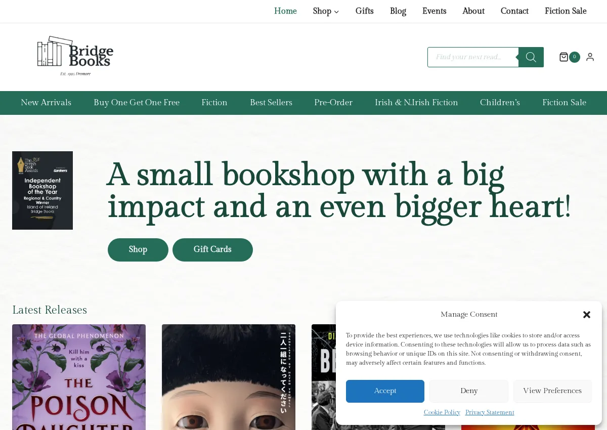 Store homepage