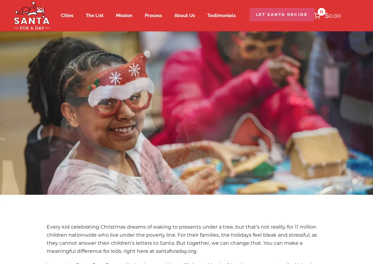 Store homepage
