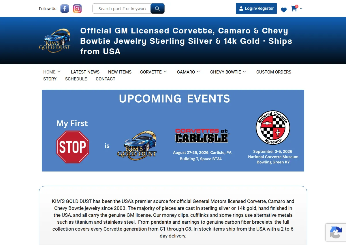 Store homepage