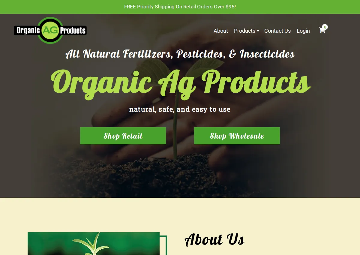 Store homepage