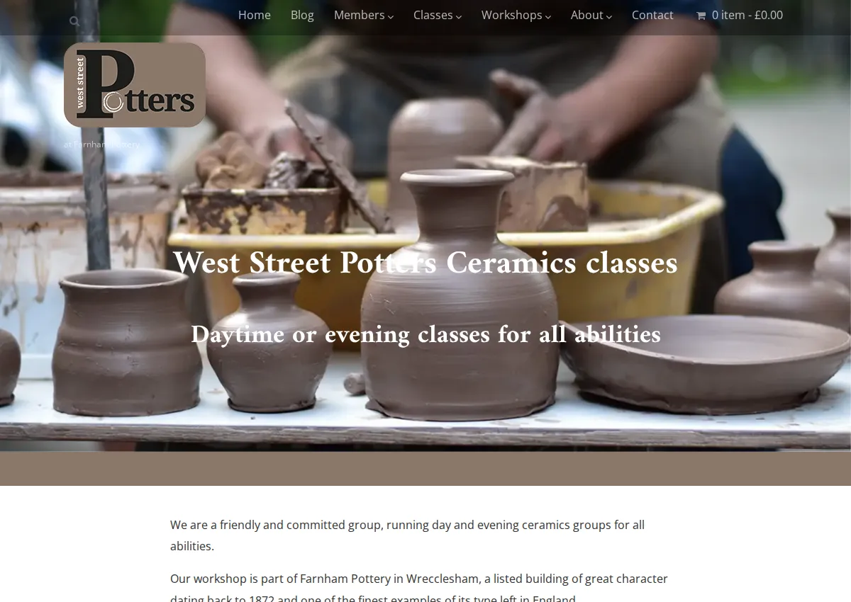 Store homepage