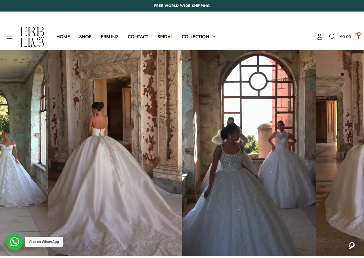 Store homepage