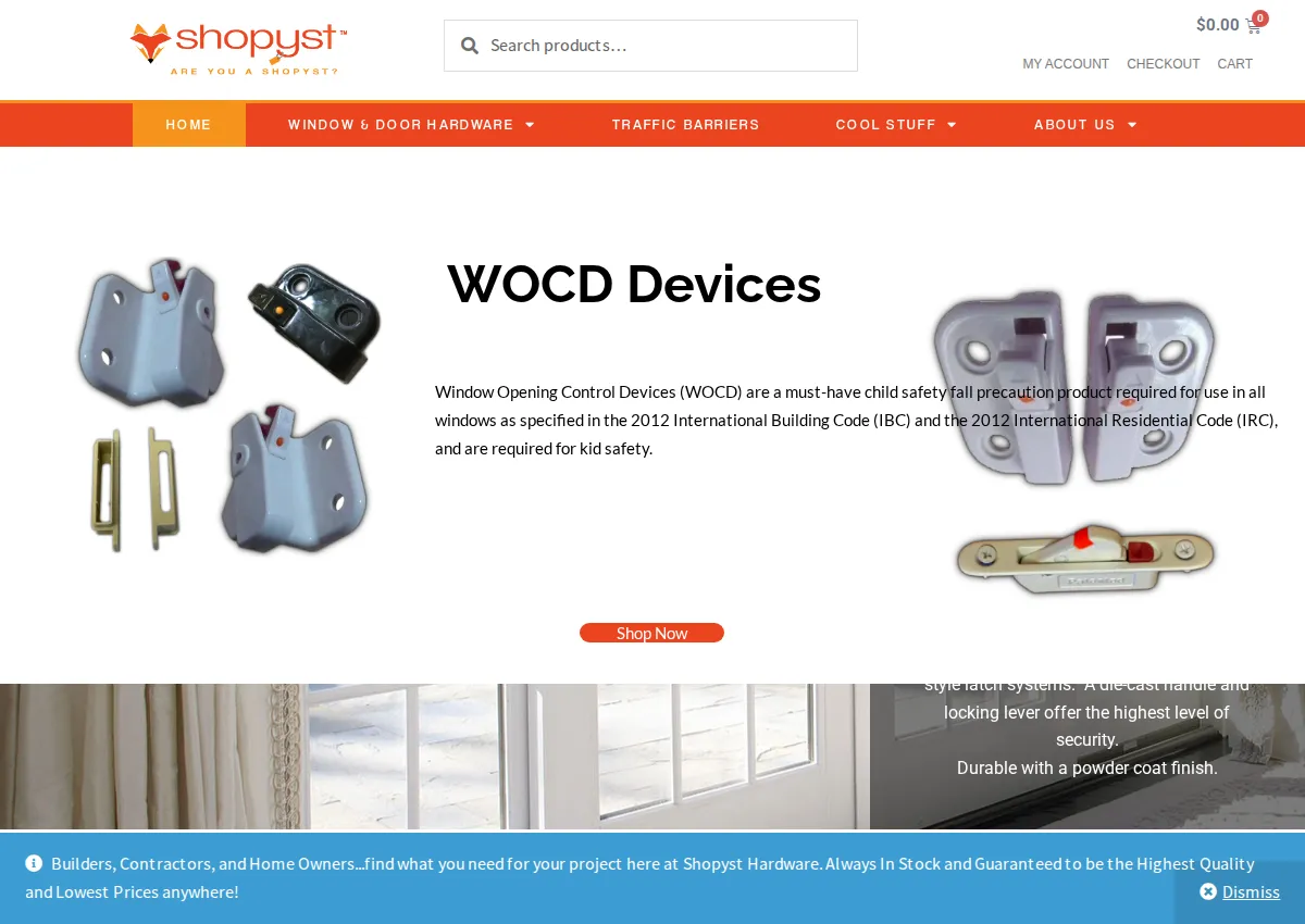 Store homepage