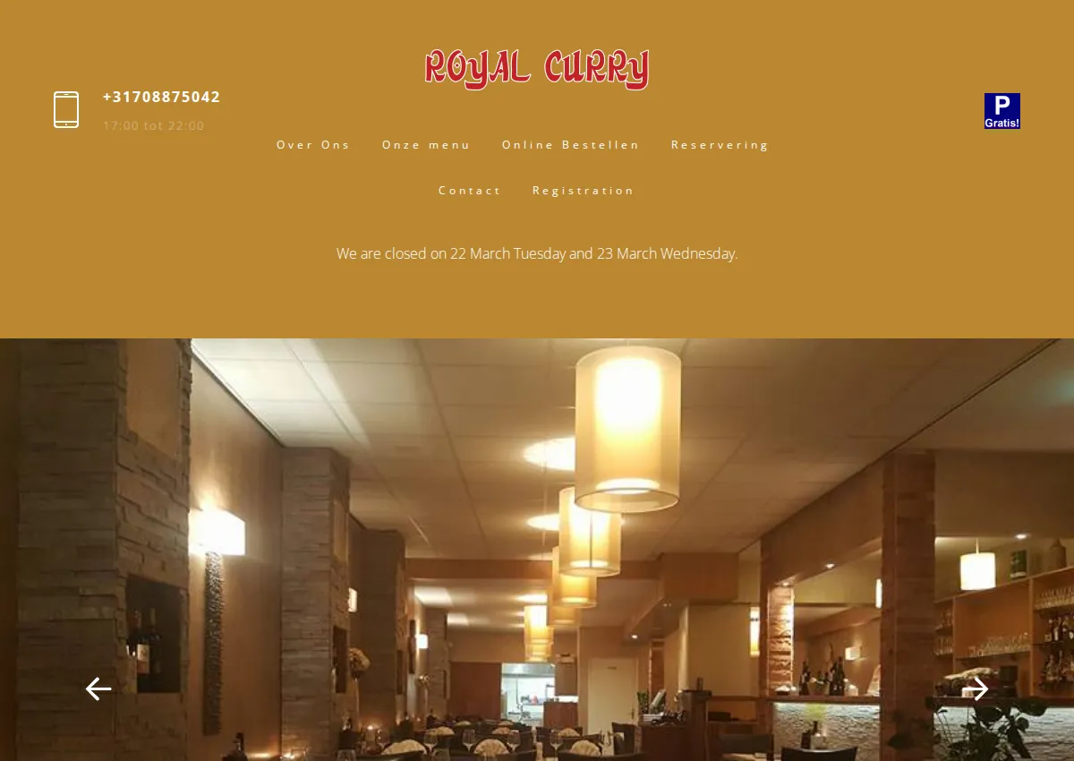 Store homepage