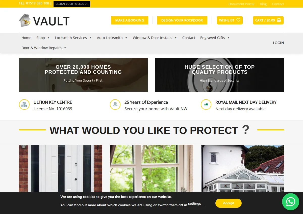 Store homepage