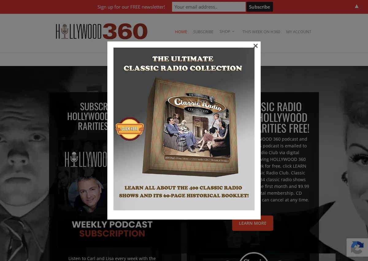 Store homepage