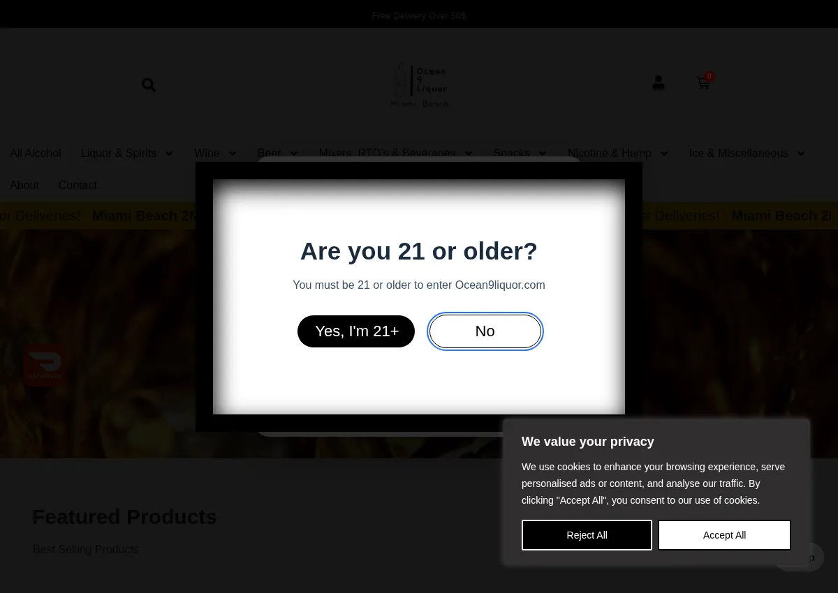 Store homepage
