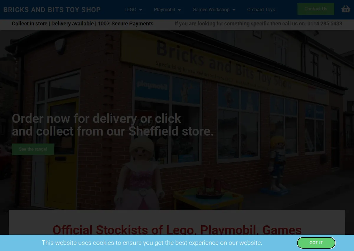 Store homepage