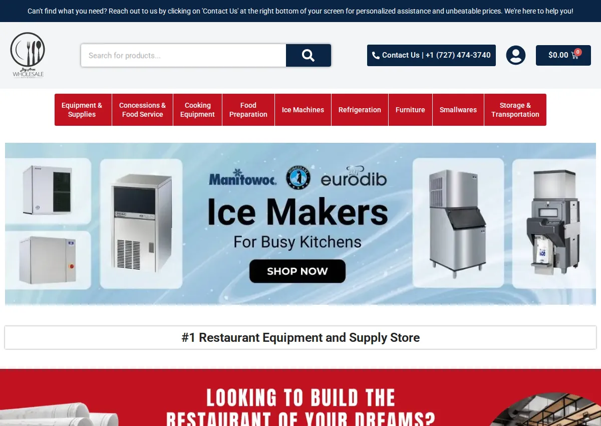 Store homepage