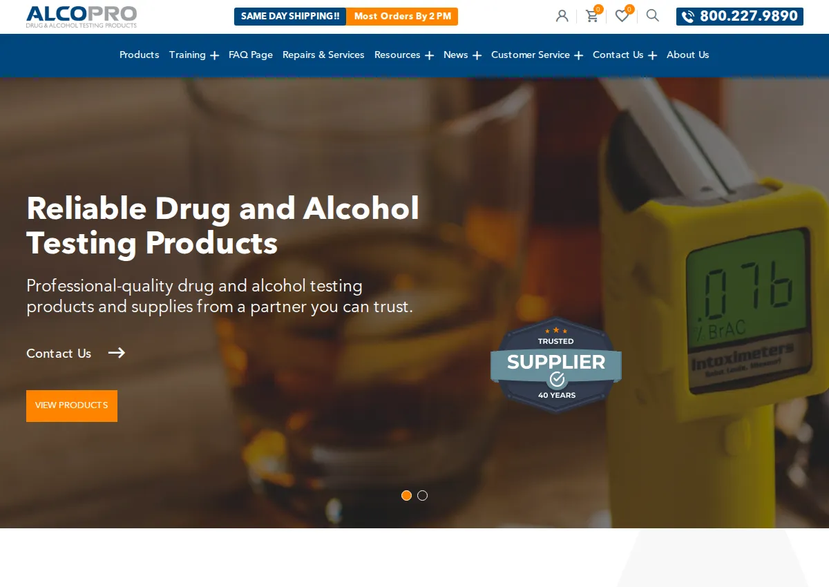 Store homepage
