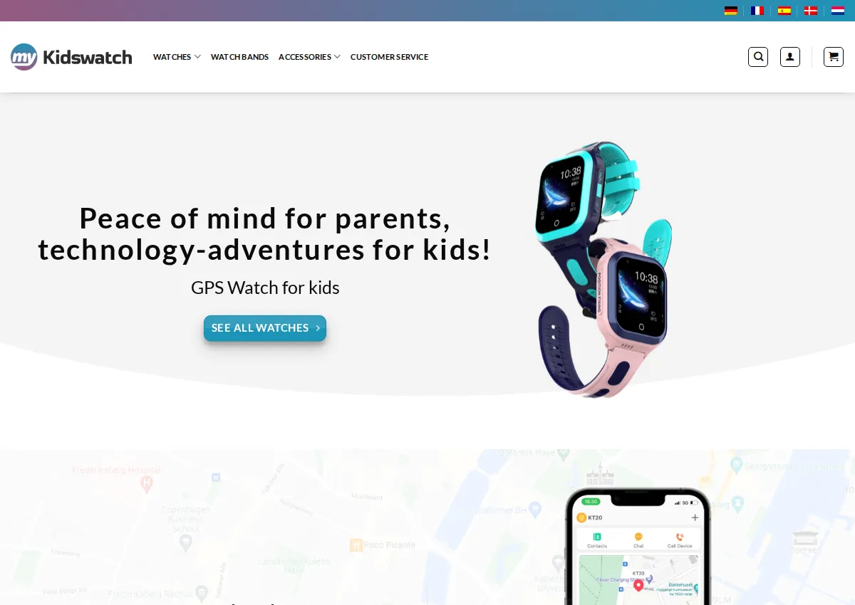 Store homepage