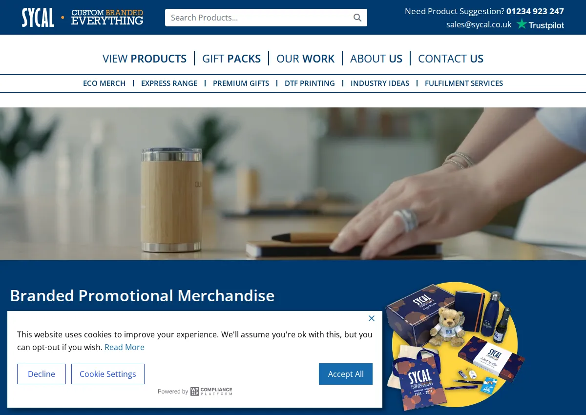 Store homepage