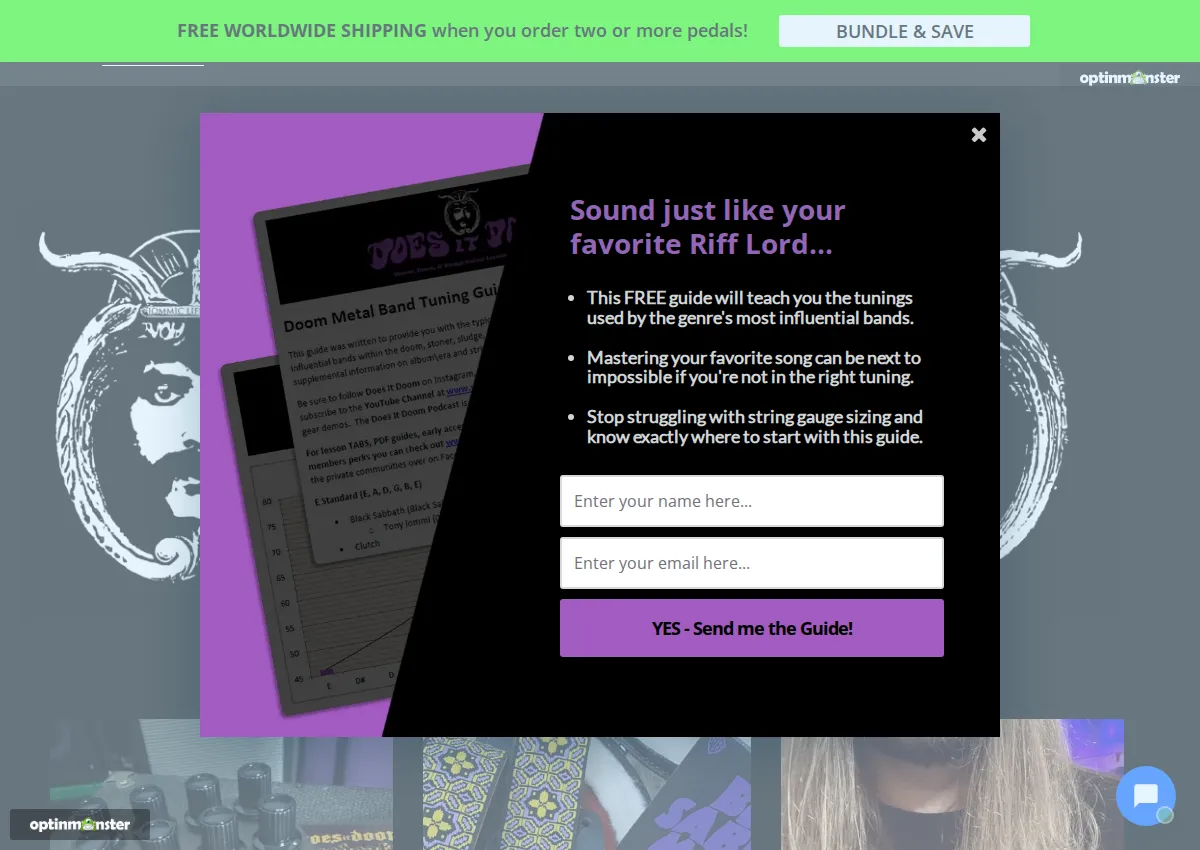 Store homepage