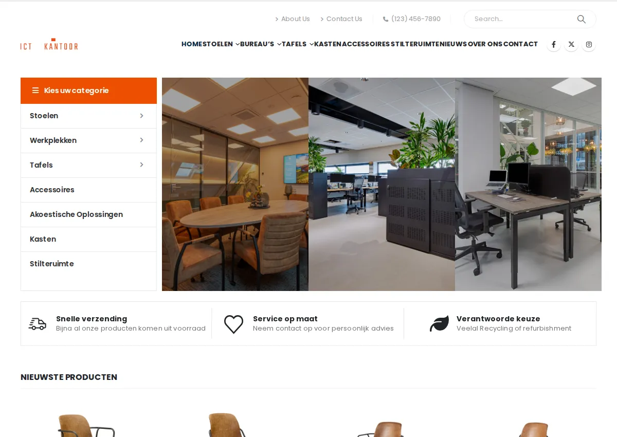 Store homepage