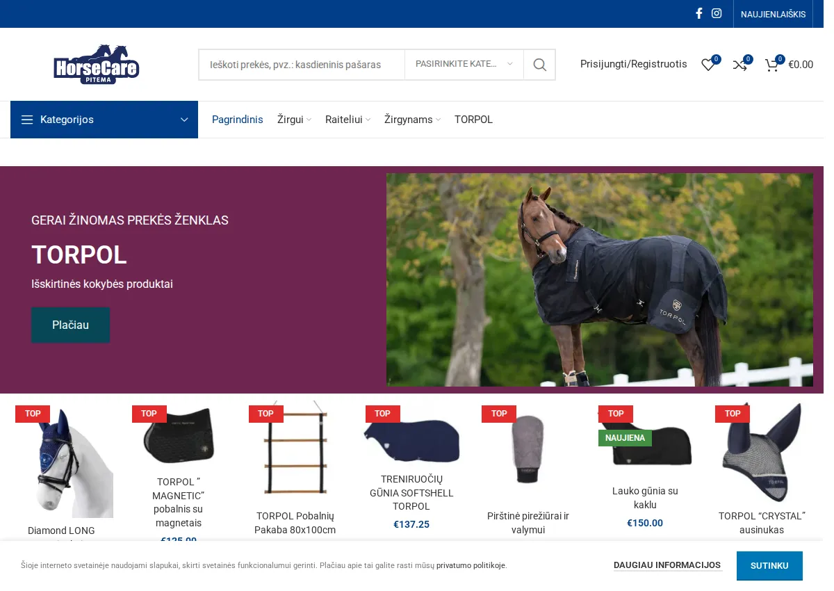 Store homepage