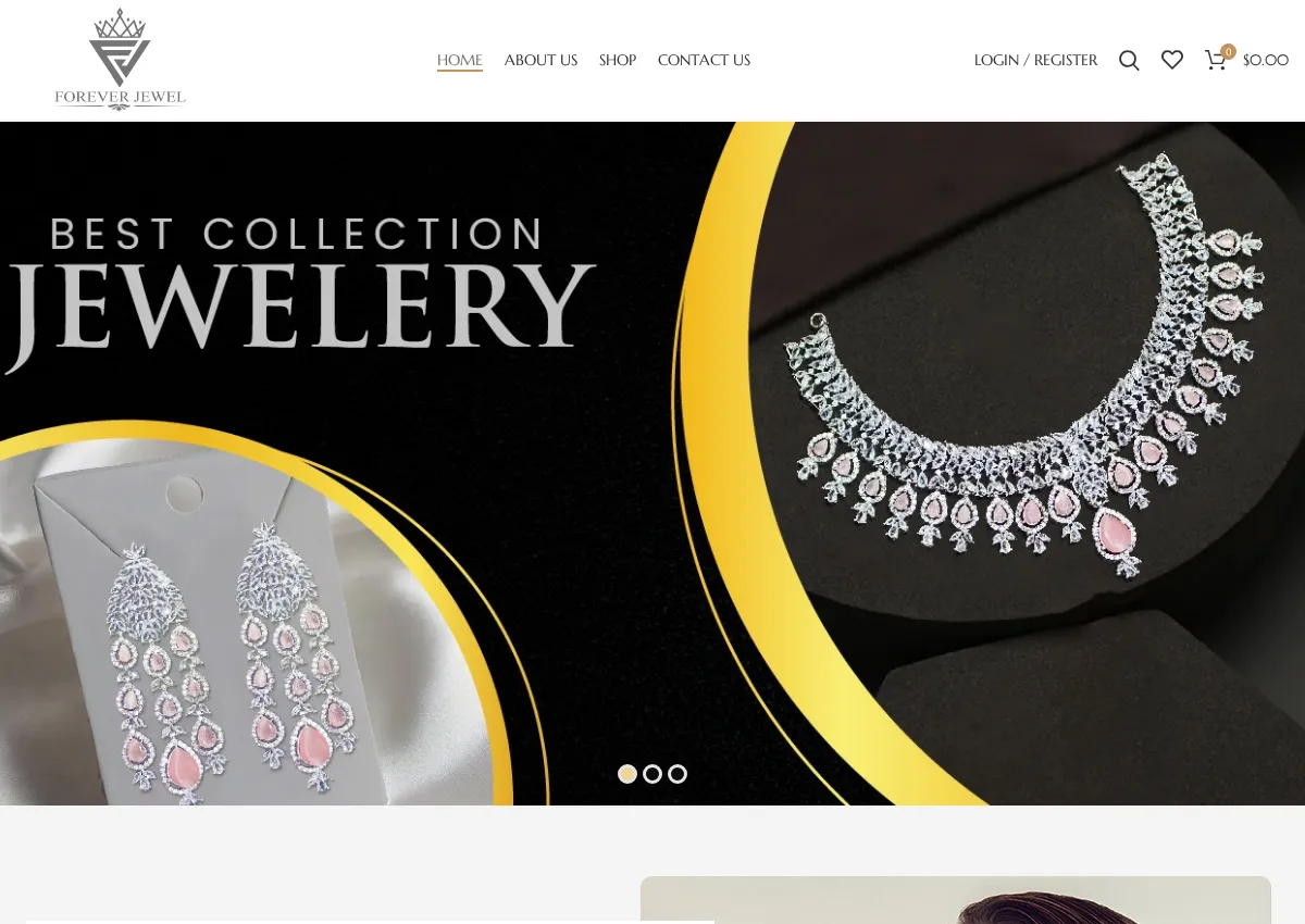 Store homepage