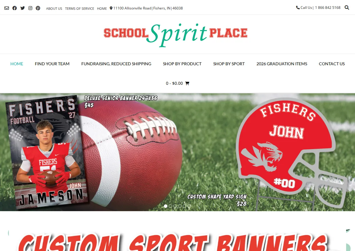 Store homepage