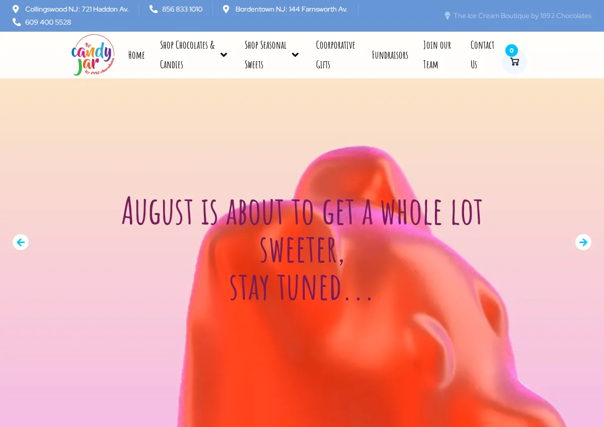 Store homepage