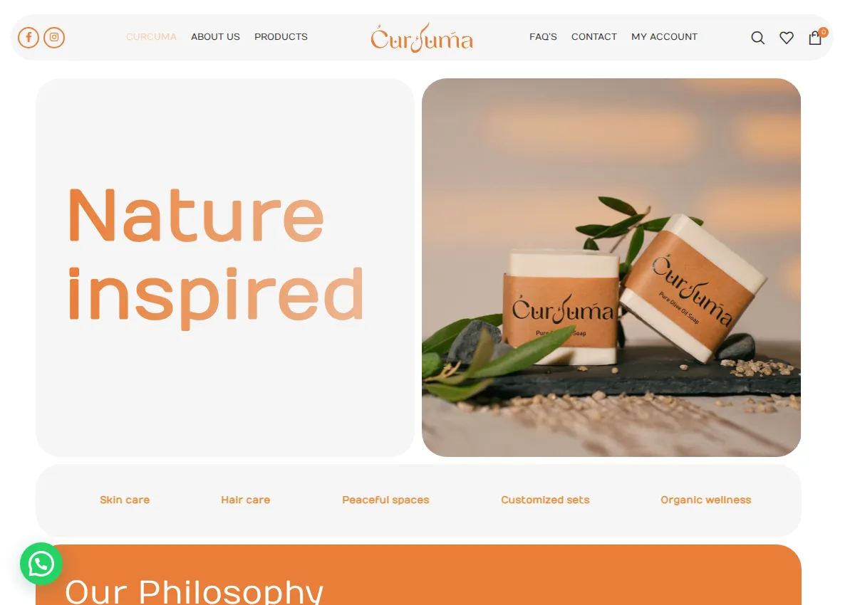 Store homepage