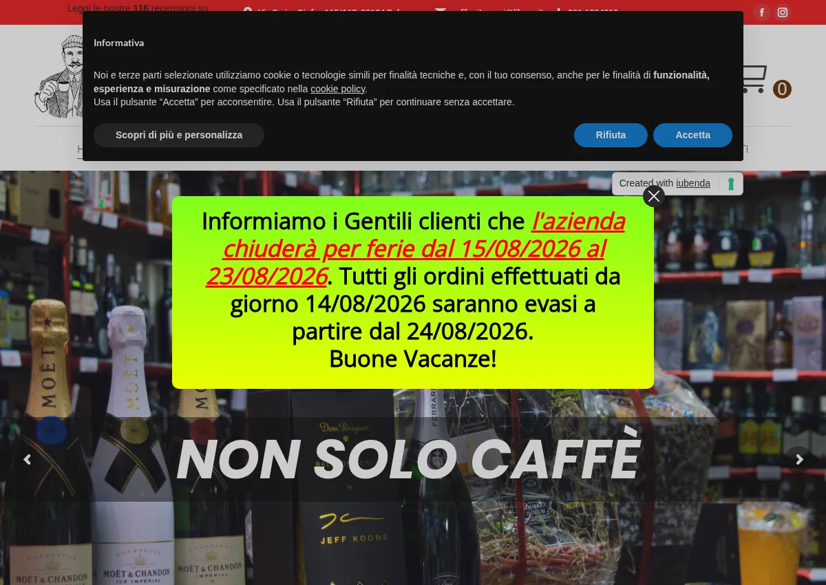 Store homepage