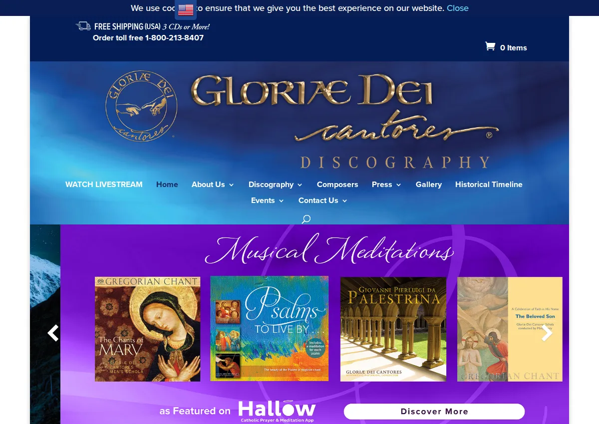 Store homepage