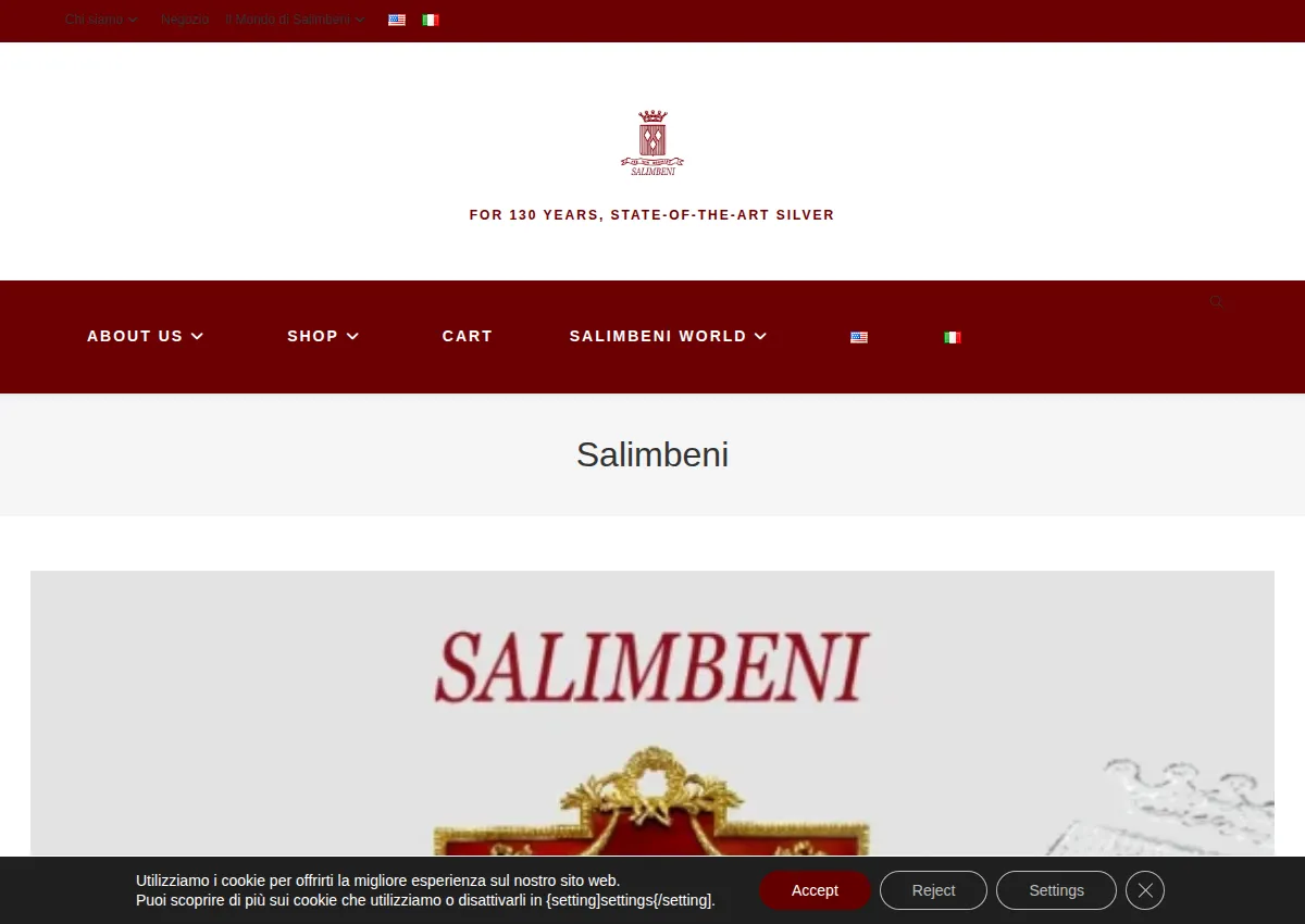 Store homepage